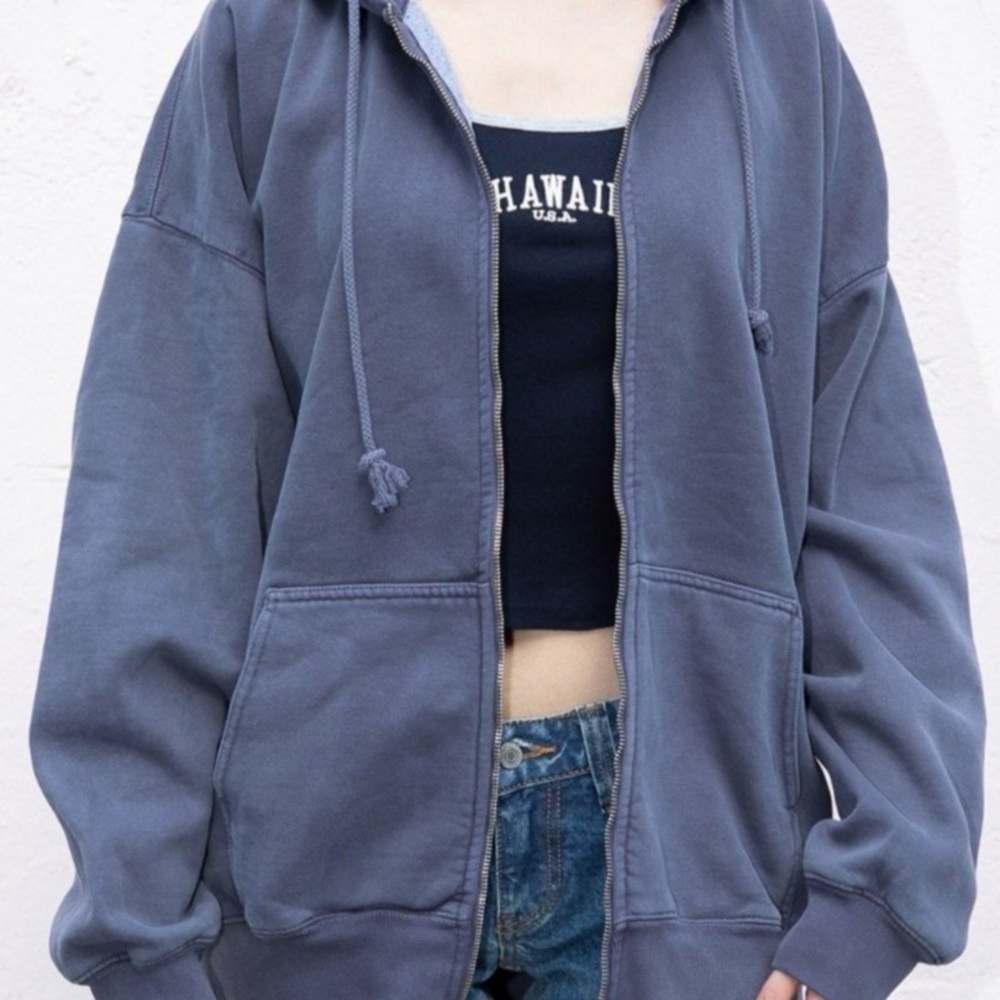 Brandy Melville Navy Blue Christy Hoodie